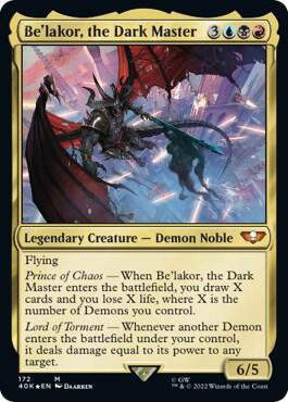 Be'lakor, the Dark Master - Commander deck list