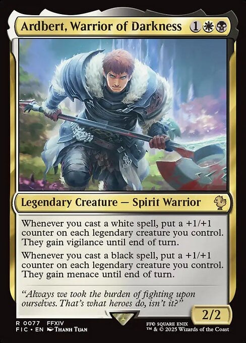 Ardbert, Warrior of Darkness - Commander Deck List