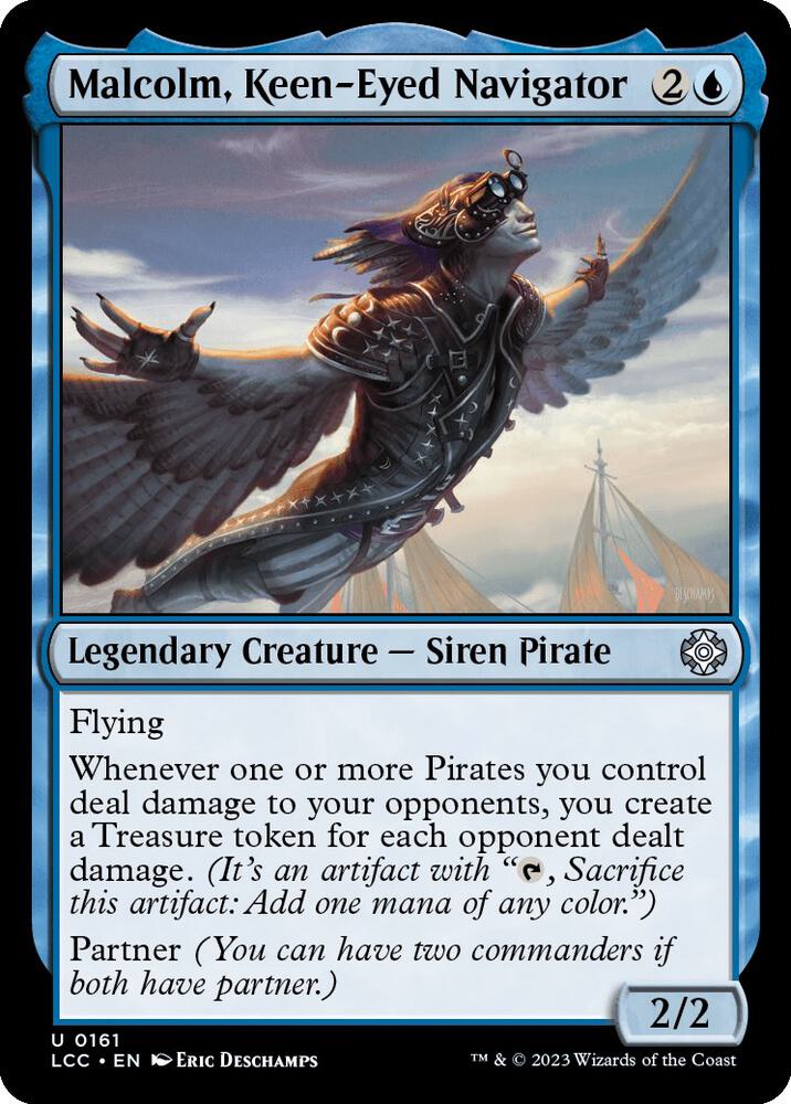 Malcolm, Keen-Eyed Navigator - Budget CEDH Commander Deck List