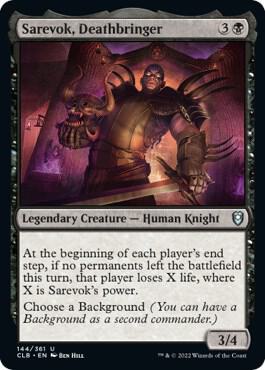 Sarevok, Deathbringer/Noble Heritage - Budget Commander Deck List